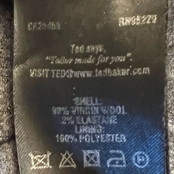 TED Baker virgin wool office skirt vintage EUC gorpcore size 2 - Picture 9 of 11